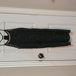 Romeo & Juliet, halter, beaded dress